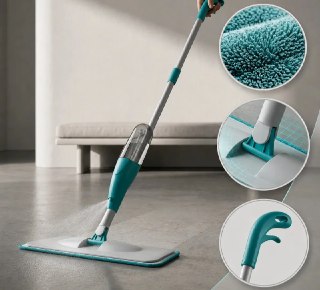 MOP Spray Rodo Esfregão c/ Reservatório