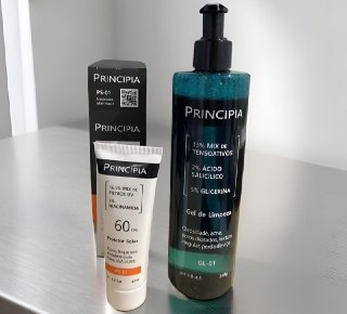 Kit Gel de Limpeza GL-01 + Protetor Solar Facial PS-01 FPS 60 Principia