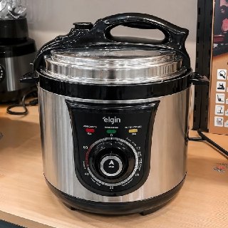 Panela de Pressão Elétrica Elgin 4 Litros Segura e Prática 840W 110V