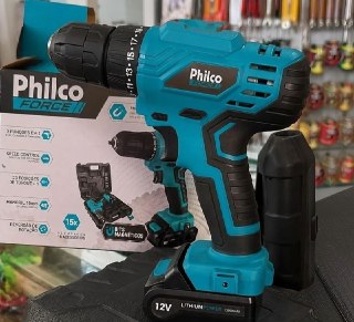 Furadeira e Parafusadeira Sem Fio Philco 12v