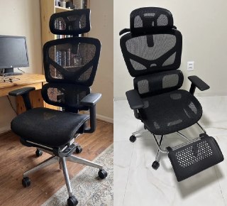 Cadeira Ergonômica Nr17 Respirável, Suporte Lombar - P04 Laruno