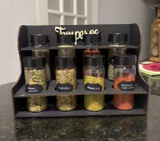 Porta Temperos e Condimentos 8 Potes