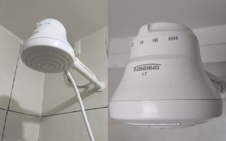 Chuveiro Elétrico Faminho 4T Branco 5400W Com Cano 33Cm - 127V