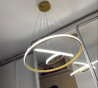 Lustre Led 60w, 3 Arcos Pendente Luminária Teto
