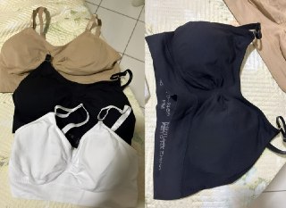Kit 3 Tops Sutiã Sem Costura Com Alça Ajustável