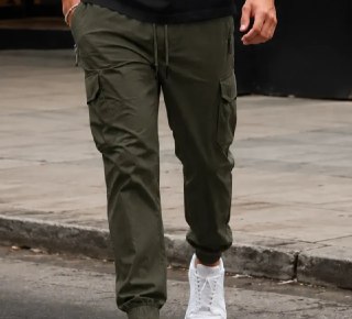 Calça Jogger Cargo Poliamida Com Elastano (3 cores)