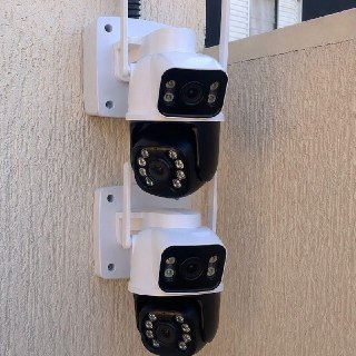 Kit 2 Câmeras de Segurança Woosh A28B Full HD Dupla Lente Wi-Fi com Visão Noturna