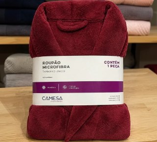 Roupão Microfibra Adulto - Opções de Cores