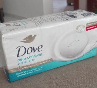 Dove Sabonete em Barra Pele Sensível 90g - 6 Unidades
