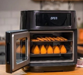 Fritadeira Elétrica Air Fryer Oven Black INOX WAP