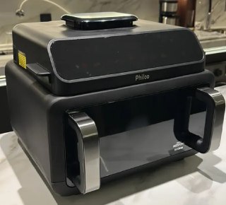 Air Fryer Barbecue Philco 11L, 10 em 1, Visor Glass, 1900w