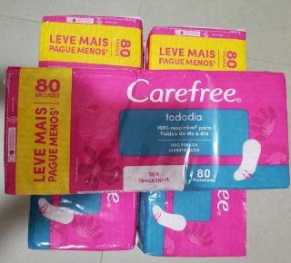 Carefree Protetor Diário Todo Dia sem Perfume - 80 unidades