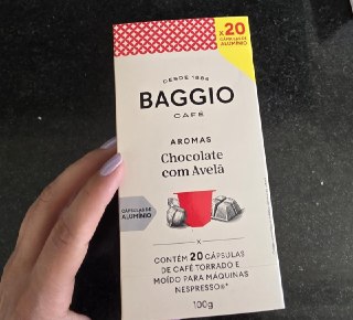 Cápsulas de Café Baggio Aroma Chocolate com Avelã 20 cápsulas