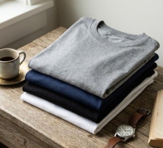 Kit 4 Camisas Básicas Lisa 100% Algodão