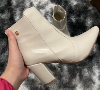 Bota Gigil Bico Fino Salto Alto com Zíper (3 cores)
