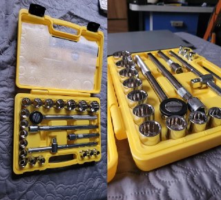 Jogo Kit de Ferramentas Manuais Chave Catraca 1/2 8 a 32mm The Black Tools