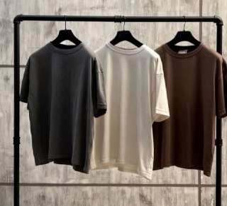 Kit com 3 Camisetas Oversized Algodão Streetwear (várias cores)