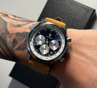 Relógio Poedagar Pulseira em Couro