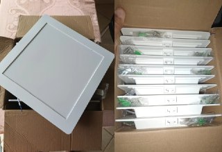 Kit 10 Painel led Plafon Embutir 18w 6500k Branco Frio 12cm 110v/220v