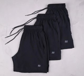 Kit 3 Bermudas Poliéster Elastic