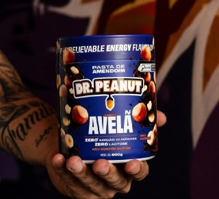 Pasta de Amendoim com Whey Dr. Peanut, Avelã, 600g