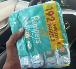 Lenços Umedecidos Pampers Cuidado de Bebê 192 Unidades