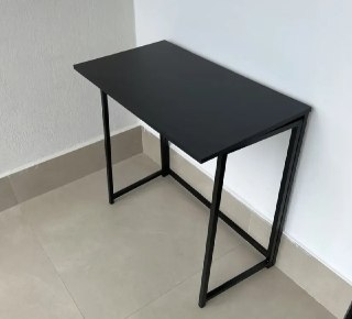 Escrivaninha Dobrável Ciplafe Link 0,80m Cor Preta