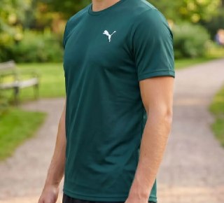Camiseta Puma Masculina Térmica Manga Curta Proteção UV 50+