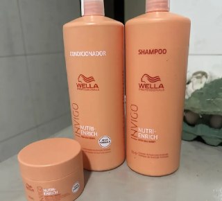 Wella Invigo Nutri Enrich Kit Shampoo/Condicionador 1l, Máscara 150ml