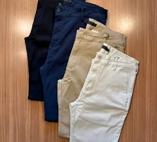 Calça Sarja Masculina Alfaiataria