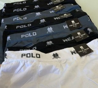 Kit 10 Cuecas Boxer Lisa Polo Wear Sortido - Tamanho P