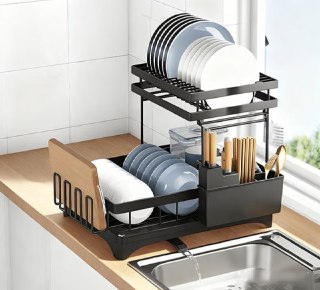 Escorredor de Louça Inox 2 Camadas