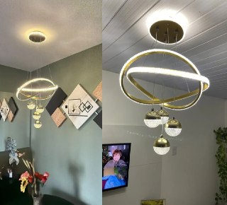 Lustre Sala De Jantar Lustre Pendente Cozinha Luxo Moderno