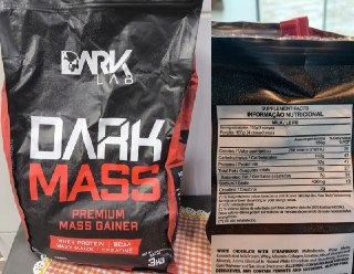 Hipercalórico Dark Mass 3kg Dark Lab - Baunilha ou Biscoitos