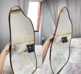 Espelho Orgânico C/ Moldura 100x50cm