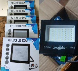 Kit 5 Refletor SMD Led B&G 200w