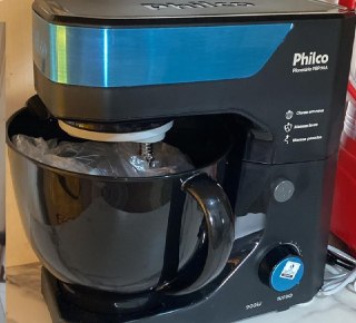 Batedeira Planetária Philco 900W 5L 12 Velocidades Turbo 127V