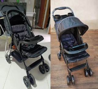 Carrinho de Passeio Para Bebê Spot (até 15kg) Preto - Voyage
