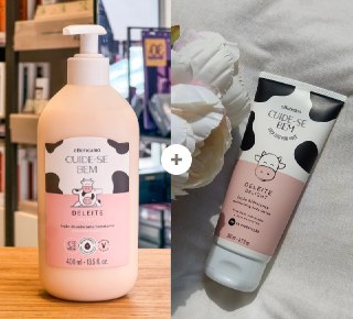 Combo Cuide-se Bem Deleite: Loção 400ml + Loção 200ml