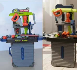 Maleta De Ferramentas Infantil Mini Bancada 31pç Maxi Toys