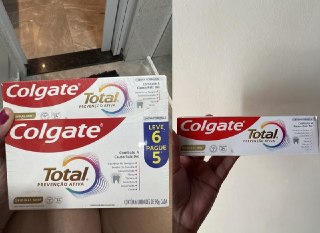 Colgate Total Original Mint Creme Dental Prevenção Ativa com Flúor 6x90g