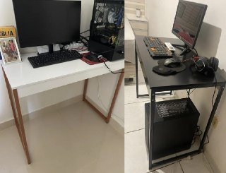 Mesa Para Computador Escrivaninha 90x45cm (2 Cores)