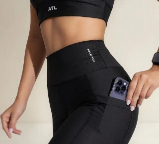 Kit 3 Legging Com Bolso Fitness Atletyca