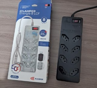 Filtro de Linha iCLAMPER com 8 Tomadas Bivolt e Cabo de 1m