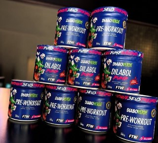 Pré Treino DIABO VERDE 300g Sabor Bala De Framboesa Ftw
