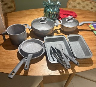 Jogo de Panelas 10 Peças Ceramic Line Black + Decker