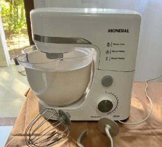 Batedeira Planetária Mondial 2 Velocidades 700w Branco - 220v