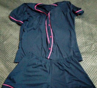 Pijama Americano Botões Baby Doll