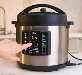 WAP Panela de Pressão Elétrica em Inox com Painel Digital 6L 1000W - 220v