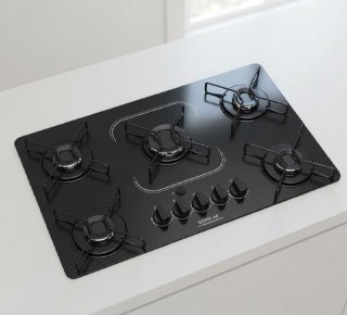 Fogão Cooktop a gás Braslar 5 bocas